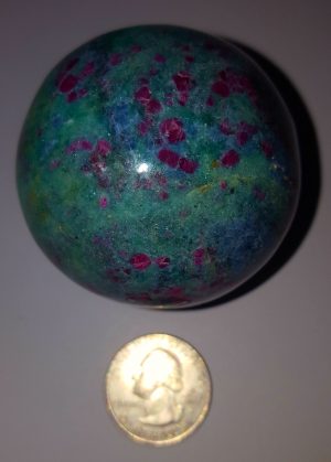 Ruby w/Kyanite in Fuchite-India-DS38
