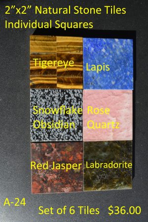 2"x2" Natural Stone Tiles Individual Squares  A-24