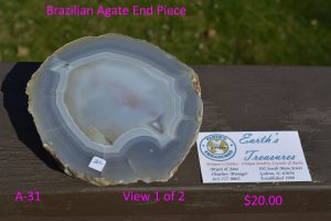 Brazilian Agate End Piece  A- 31