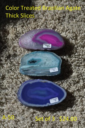 Color Treated Brazilian Agate  A-50