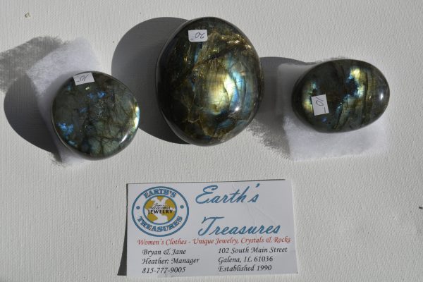 Labradorite Madagascar Set of 3  A-73-1, A-73-2, A-73-3