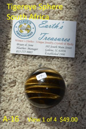 Tiger Eye Sphere South Africa A-16