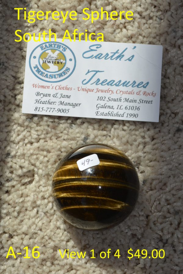 Tiger Eye Sphere South Africa A-16